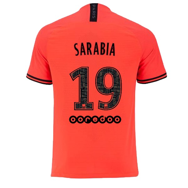 JORDAN Camiseta Paris Saint Germain NO.19 Sarabia 2ª 2019-2020 Naranja